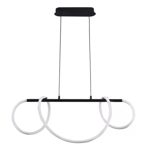 POLUX 329080 EMMA Modern Led Függesztett Lámpa Fehér, Fekete LED IP20