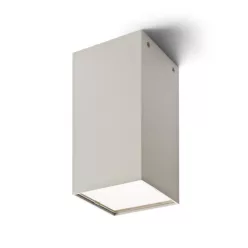   RENDL MEA mennyezeti, négyzet alakú lámpa szálcsiszolt alumínium 230V LED E27 15W