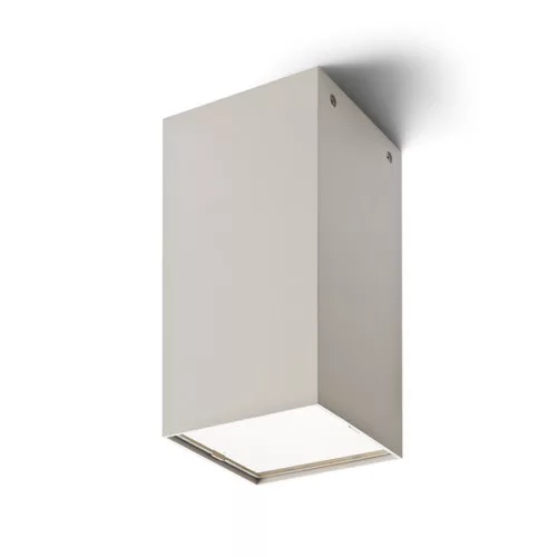 RENDL MEA mennyezeti, négyzet alakú lámpa szálcsiszolt alumínium 230V LED E27 15W