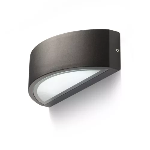 RENDL LESA fali lámpa fekete 230V LED E27 26W IP54
