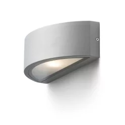 RENDL LESA fali lámpa ezüstszürke 230V LED E27 26W IP54