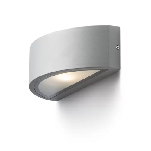 RENDL LESA fali lámpa ezüstszürke 230V LED E27 26W IP54