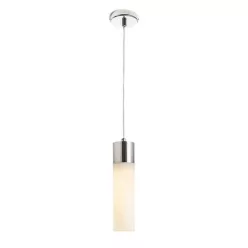 RENDL EIGHT függőlámpa opálüveg/króm 230V LED E27 11W