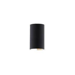   RENDL RON W 15/25 fali lámpa Polycotton fekete/réz fólia 230V LED E27 15W