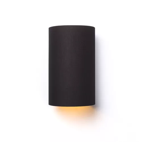 RENDL RON W 15/25 fali lámpa Polycotton fekete/arany fólia 230V LED E27 15W