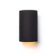 RENDL RON W 15/25 fali lámpa Polycotton fekete/arany fólia 230V LED E27 15W