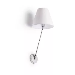 RENDL SILENCE fali lámpa fehér króm 230V LED E27 15W