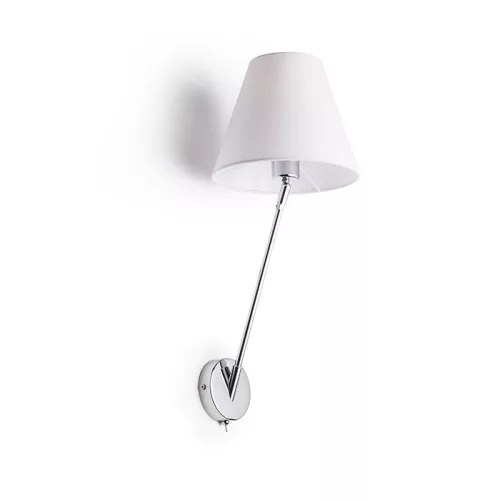 RENDL SILENCE fali lámpa fehér króm 230V LED E27 15W