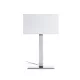 RENDL PLAZA M asztali lámpa fehér króm 230V LED E27 15W