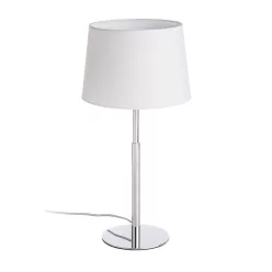 RENDL BROADWAY asztali lámpa fehér króm 230V LED E27 15W