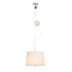   RENDL LEVITA lehúzható függeszték fehér króm 230V LED E27 15W
