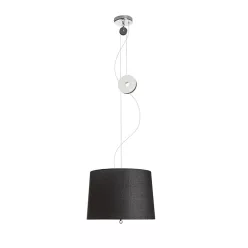   RENDL LEVITA lehúzható függeszték fekete króm 230V LED E27 15W