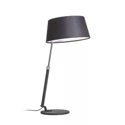 RENDL RITZY asztali lámpa fekete króm 230V LED E27 15W