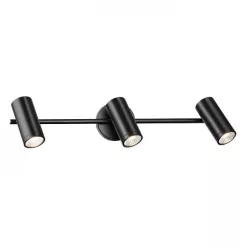   RENDL BOGARD III fali lámpa matt fekete 230V LED 3x5W 40° 3000K