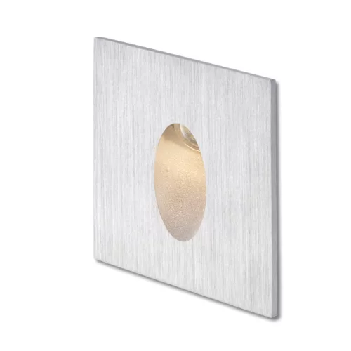 RENDL ELICA SQ süllyesztett lámpa szálcsiszolt alumínium 230V LED 3W IP54 3000K
