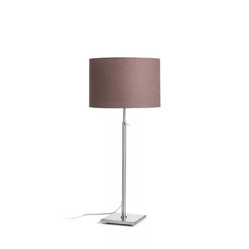 RENDL EDIKA asztali lámpa barna matt nikkel 230V LED E27 15W