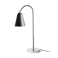 RENDL GARBO asztali lámpa fekete króm 230V LED E27 15W