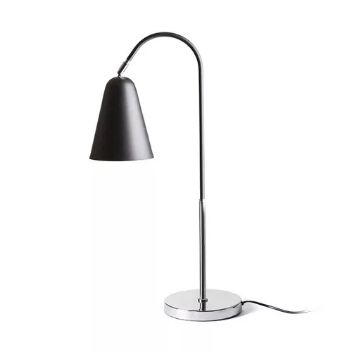 RENDL GARBO asztali lámpa fekete króm 230V LED E27 15W