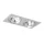 RENDL PASADENA G53 SQ II szálcsiszolt alumínium 230V LED G53 2x15W