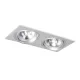 RENDL PASADENA G53 SQ II szálcsiszolt alumínium 230V LED G53 2x15W