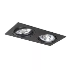 RENDL PASADENA G53 SQ II fekete 230V LED G53 2x15W