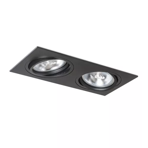 RENDL PASADENA G53 SQ II fekete 230V LED G53 2x15W