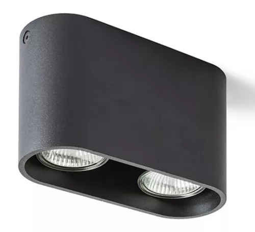 RENDL MANTOVA II mennyezeti lámpa matt fekete 230V LED GU10 2x7W