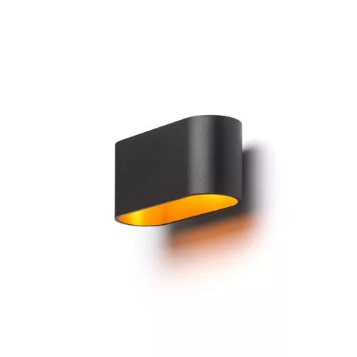 RENDL MARIO matt fekete/aranysárga 230V LED G9 5W