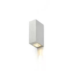   RENDL NICK II fali lámpa szálcsiszolt alumínium 230V LED 2x3W 10° IP54 3000K