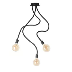 RENDL LOYD E27 III függőlámpa fekete 230V LED E27 3x15W