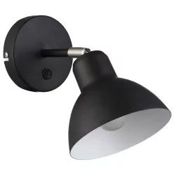 RENDL BAROQUE fali lámpa fekete króm 230V LED E27 11W