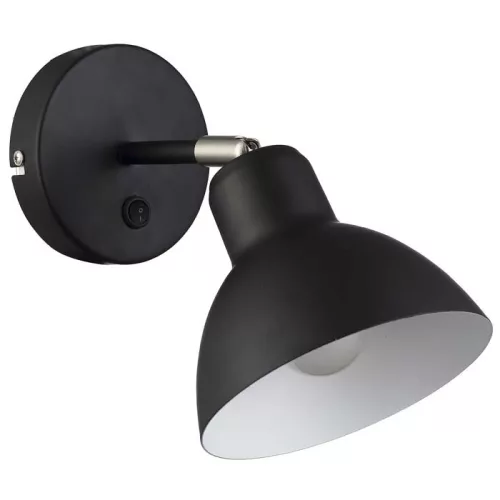 RENDL BAROQUE fali lámpa fekete króm 230V LED E27 11W