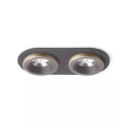   RENDL SHARM R II süllyesztett lámpa barna/gyöngyházarany 230V LED 2x10W 24° 3000K