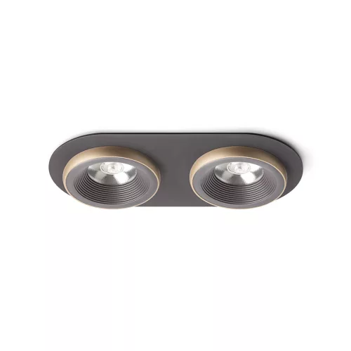 RENDL SHARM R II süllyesztett lámpa barna/gyöngyházarany 230V LED 2x10W 24° 3000K