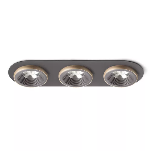 RENDL SHARM R III süllyesztett lámpa barna/gyöngyházarany 230V LED 3x10W 24° 3000K