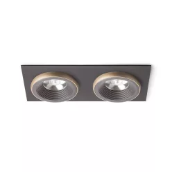   RENDL SHARM SQ II süllyesztett lámpa barna/gyöngyházarany 230V LED 2x10W 24° 3000K
