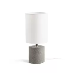   RENDL CAMINO asztali lámpa búrával fehér cement 230V LED E27 15W
