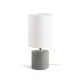 RENDL CAMINO asztali lámpa búrával fehér cement 230V LED E27 15W