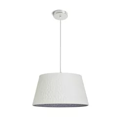   RENDL BUCKY 40 függőlámpa fehér/szürke fém 230V LED E27 15W
