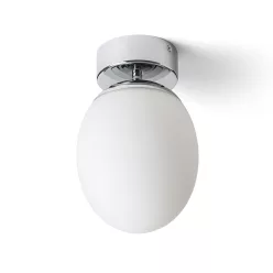   RENDL MERINGUE 16 mennyezeti lámpa opálüveg/króm 230V LED E27 15W IP44