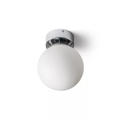 RENDL BOLLY 17 mennyezeti lámpa opálüveg/króm 230V LED E27 11W IP44