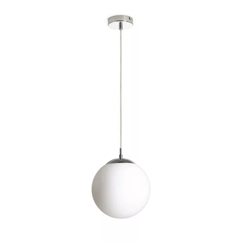 RENDL LUNA 25 függőlámpa opálüveg/króm 230V LED E27 15W