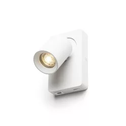 RENDL VOLTERA USB fali lámpa fehér 230V LED GU10 9W