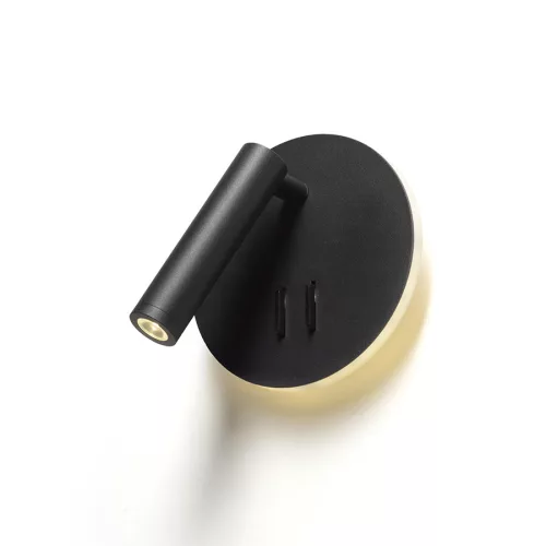 RENDL THALIA fali lámpa fekete szatinált akril 230V LED 6+3W 3000K