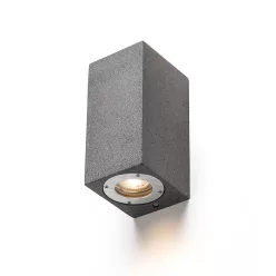   RENDL KANE II fali lámpa beton/dekor sötét gránit 230V LED GU10 2x5W IP65