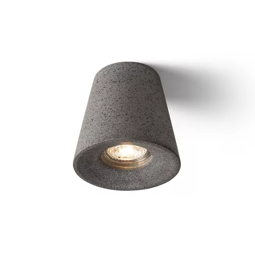 RENDL VOLCA mennyezeti lámpa beton/dekor sötét gránit 230V LED GU10 5W