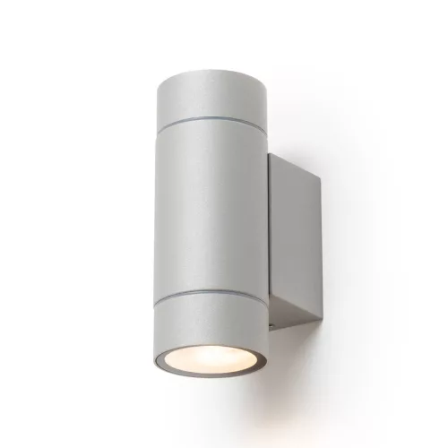 RENDL MIZZI NEW II fali lámpa ezüstszürke 230V LED GU10 2x8W IP65