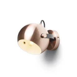   RENDL AGNETA felületre szerelhető szálcsiszolt réz/fekete 230V LED E27 11W