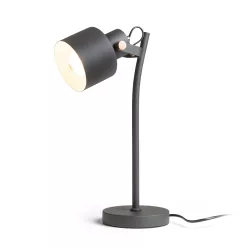   RENDL CELEIA asztali lámpa matt fekete szálcsiszolt réz 230V LED E27 11W