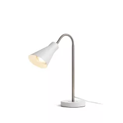   RENDL ANIKA asztali lámpa matt fehér matt nikkel 230V LED E27 15W